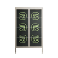 Evergreen Stag - Cabinet - Ethan Fender - Pebble - Clear glass