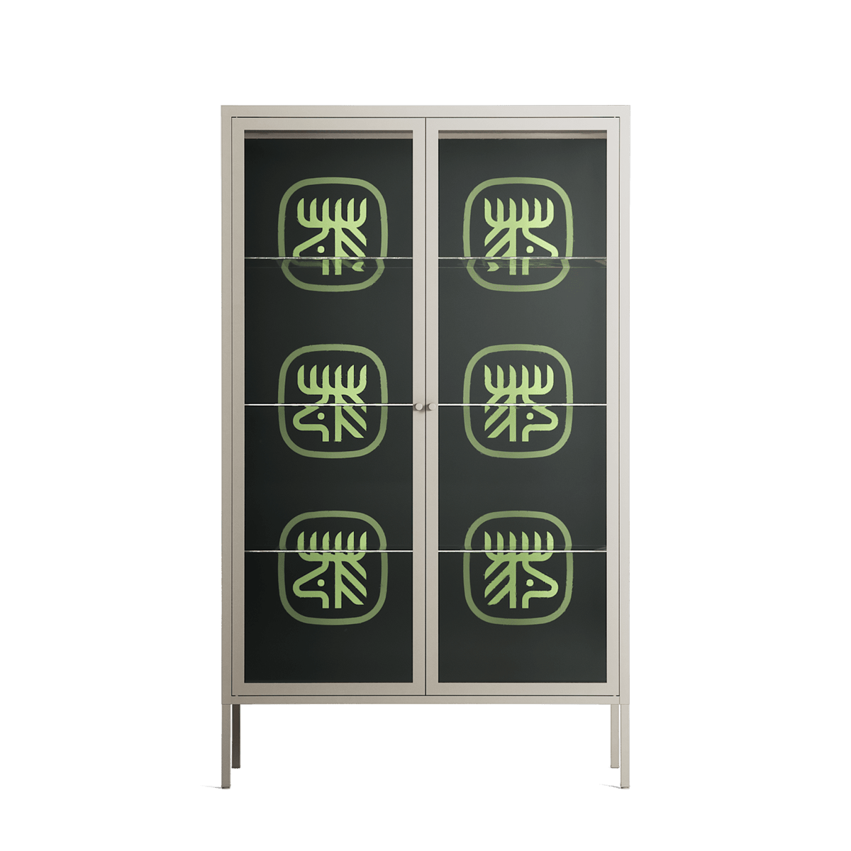 Evergreen Stag - Cabinet - Ethan Fender - Pebble - Clear glass
