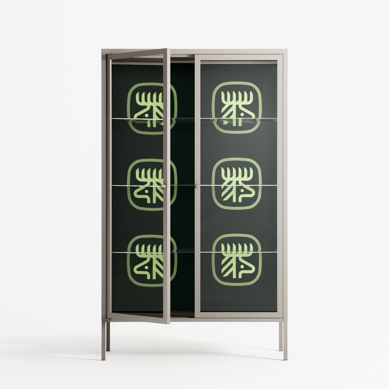 Evergreen Stag - Cabinet - Ethan Fender - Pebble - Clear glass