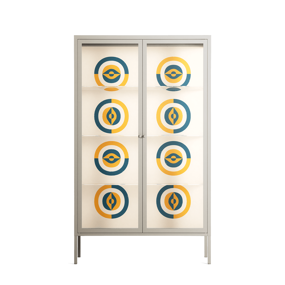Gleam Dusk - Cabinet - Ethan Fender - Pebble - Clear glass