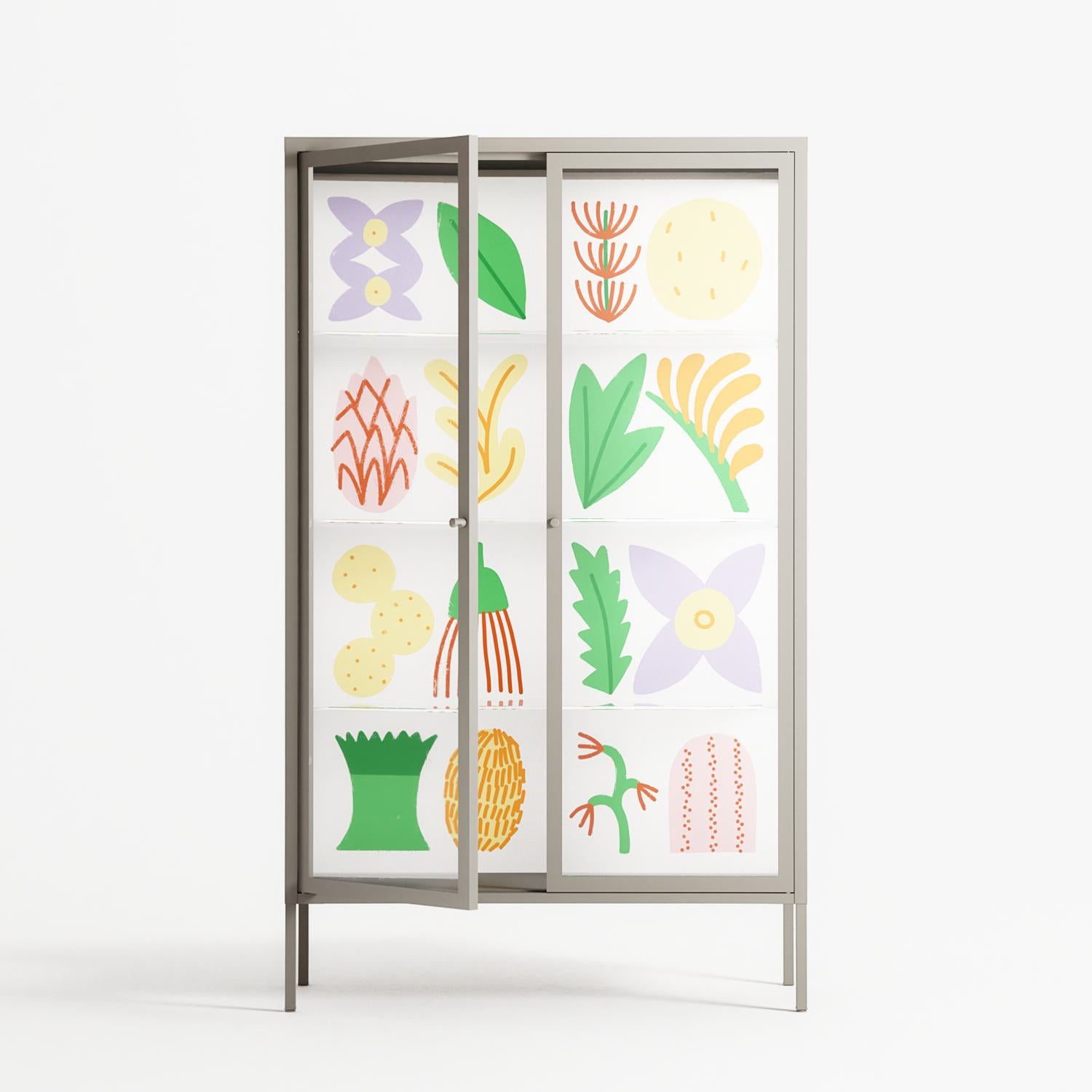 Shapes - Cabinet - Lydia Greaves - Pebble - Clear glass