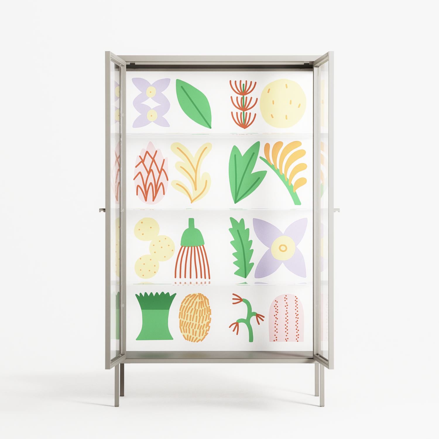 Shapes - Cabinet - Lydia Greaves - Pebble - Clear glass
