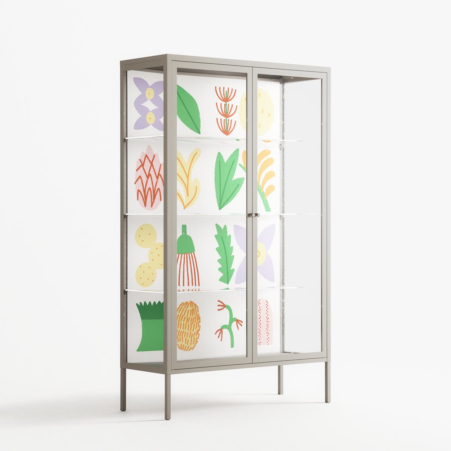 Shapes - Cabinet - Lydia Greaves - Pebble - Clear glass