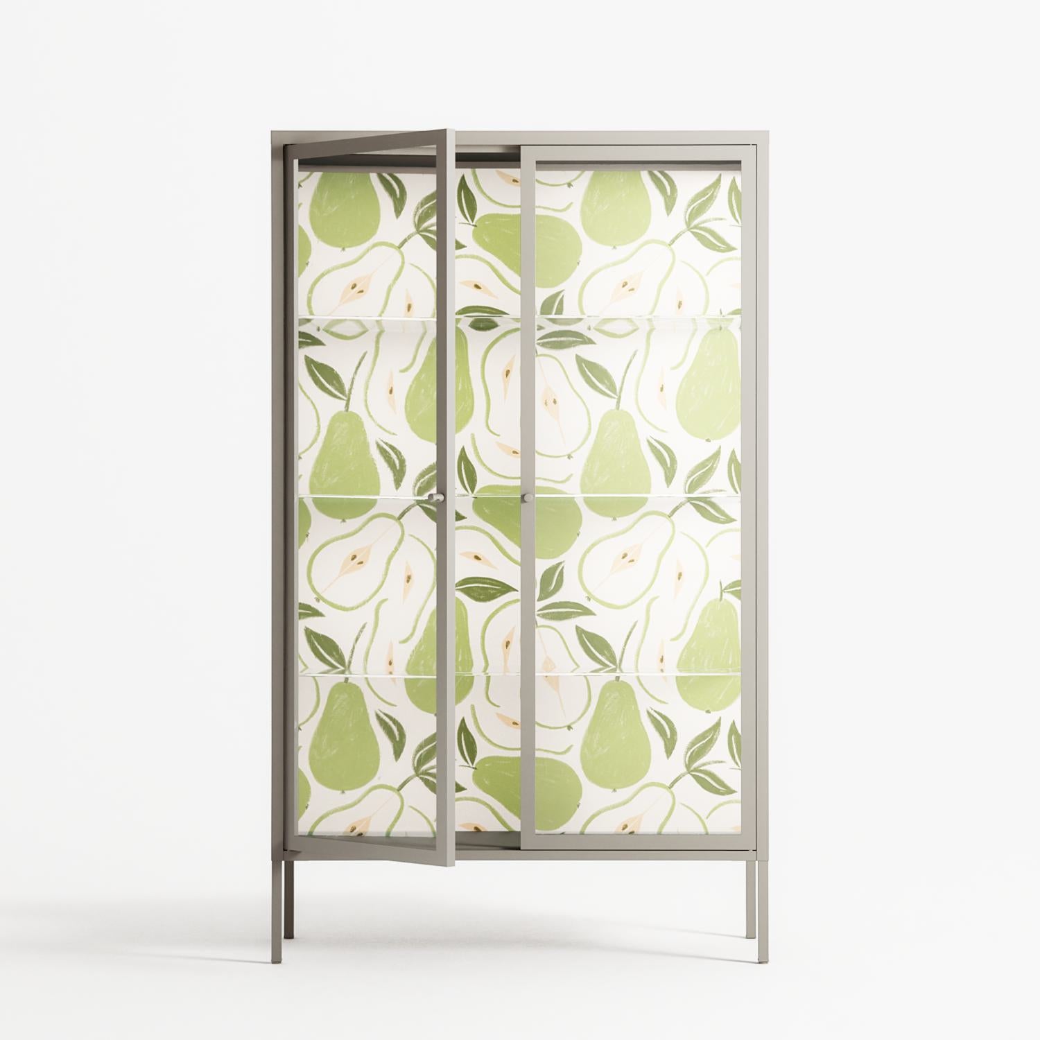 Pears - Cabinet - Lydia Greaves - Pebble - Clear glass