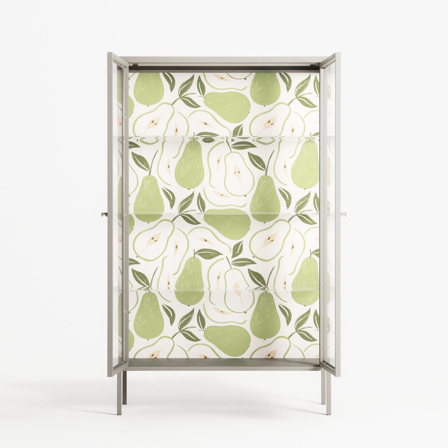 Pears - Cabinet - Lydia Greaves - Pebble - Clear glass