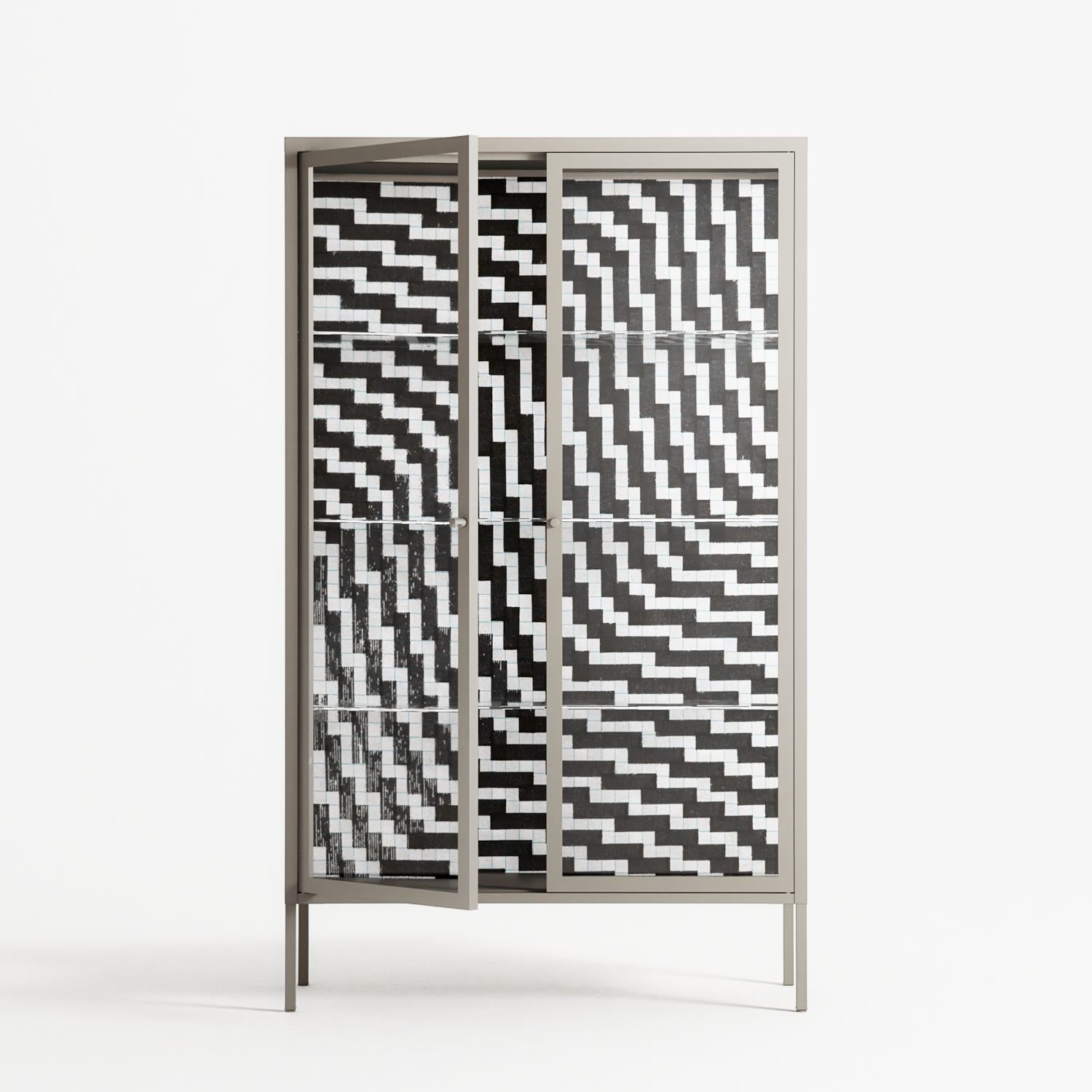 Wave In Wave - Cabinet - Guido De Boer - Pebble - Clear glass