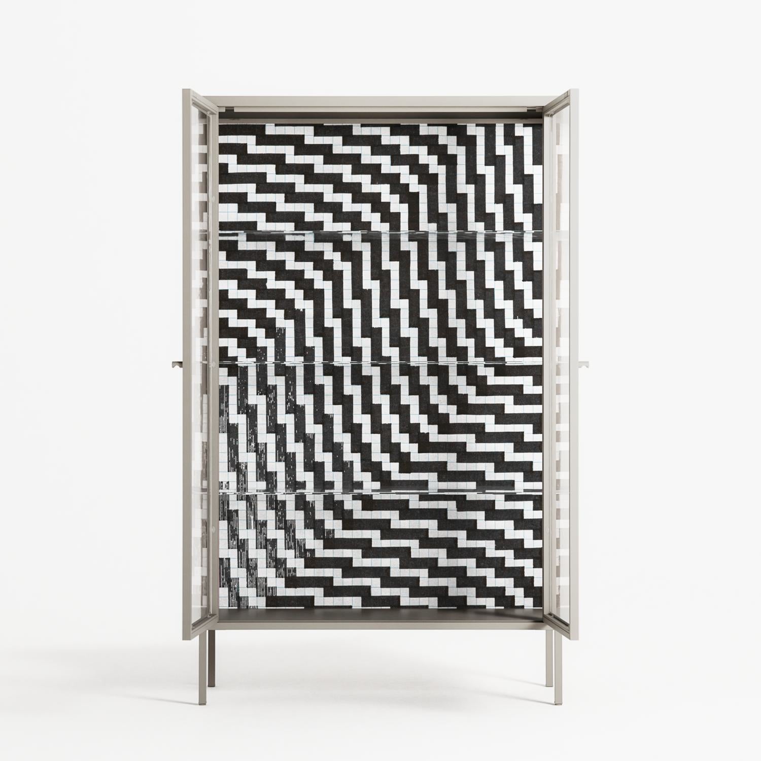 Wave In Wave - Cabinet - Guido De Boer - Pebble - Clear glass