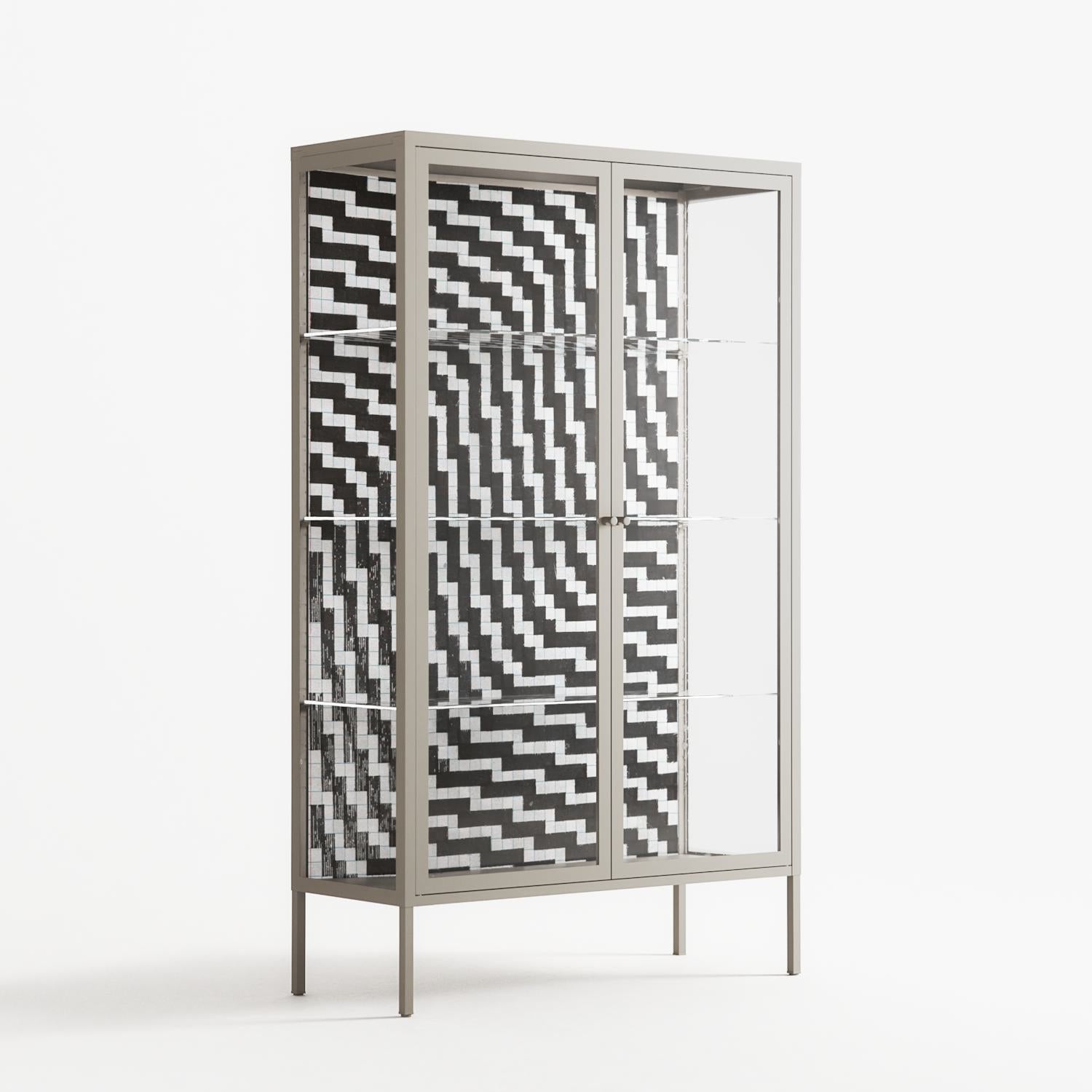 Wave In Wave - Cabinet - Guido De Boer - Pebble - Clear glass