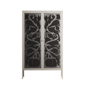 Black Potted Plant - Cabinet - Konrad Blaszczyk - Pebble - Overlay Glass
