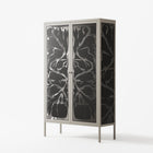Black Potted Plant - Cabinet - Konrad Blaszczyk - Pebble - Overlay Glass