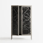 Black Potted Plant - Cabinet - Konrad Blaszczyk - Pebble - Overlay Glass