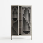 Black Fern - Cabinet - Konrad Blaszczyk - Pebble - Overlay Glass