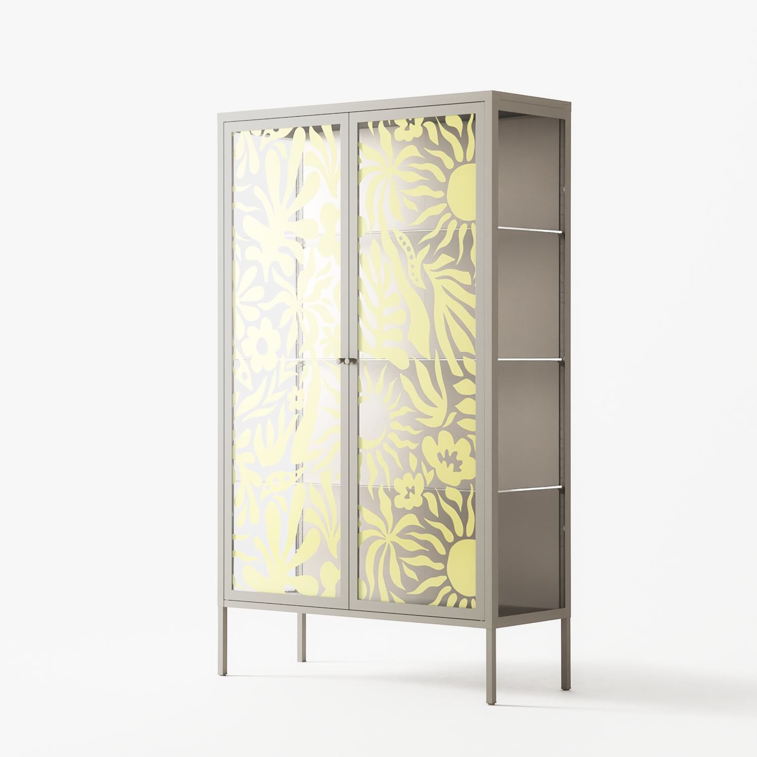 Summer Sensation - Cabinet - Amy Suther - Pebble - Overlay Glass