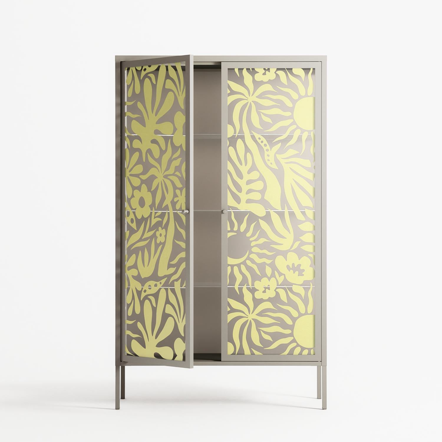 Summer Sensation - Cabinet - Amy Suther - Pebble - Overlay Glass