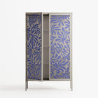 Botanica Blue - Cabinet - Amy Suther - Pebble - Overlay Glass