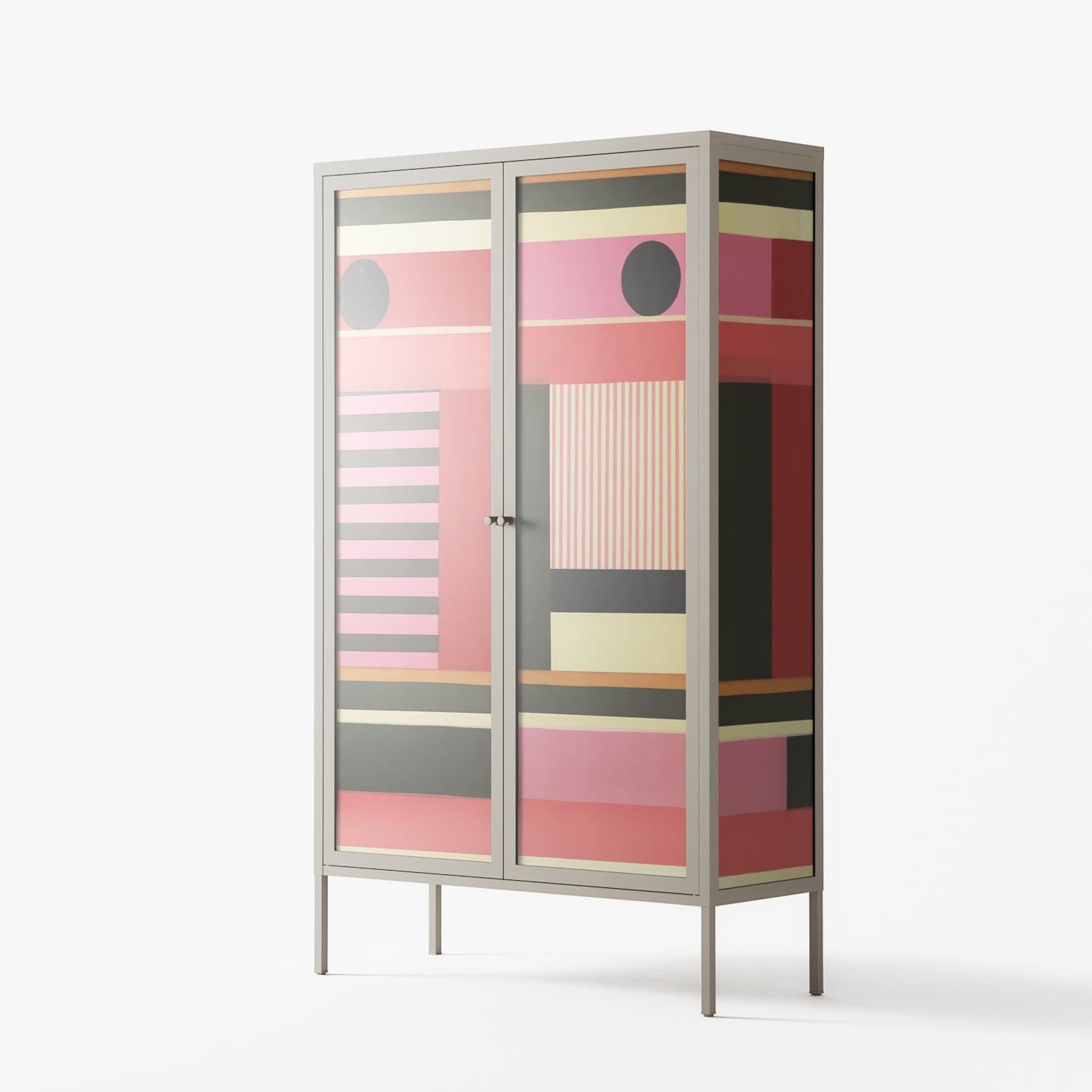 Harmonic - Cabinet - Rikki Hewitt - Pebble - Overlay Glass