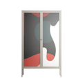 Plume - Cabinet - Rikki Hewitt - Pebble - Overlay Glass