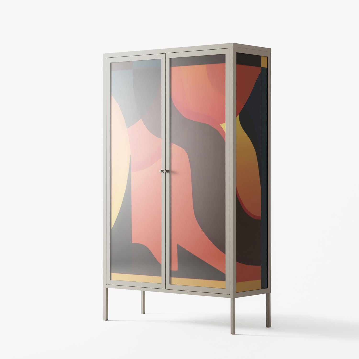 Swift - Cabinet - Rikki Hewitt - Pebble - Overlay Glass