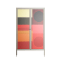 Turnstile - Cabinet - Rikki Hewitt - Pebble - Overlay Glass