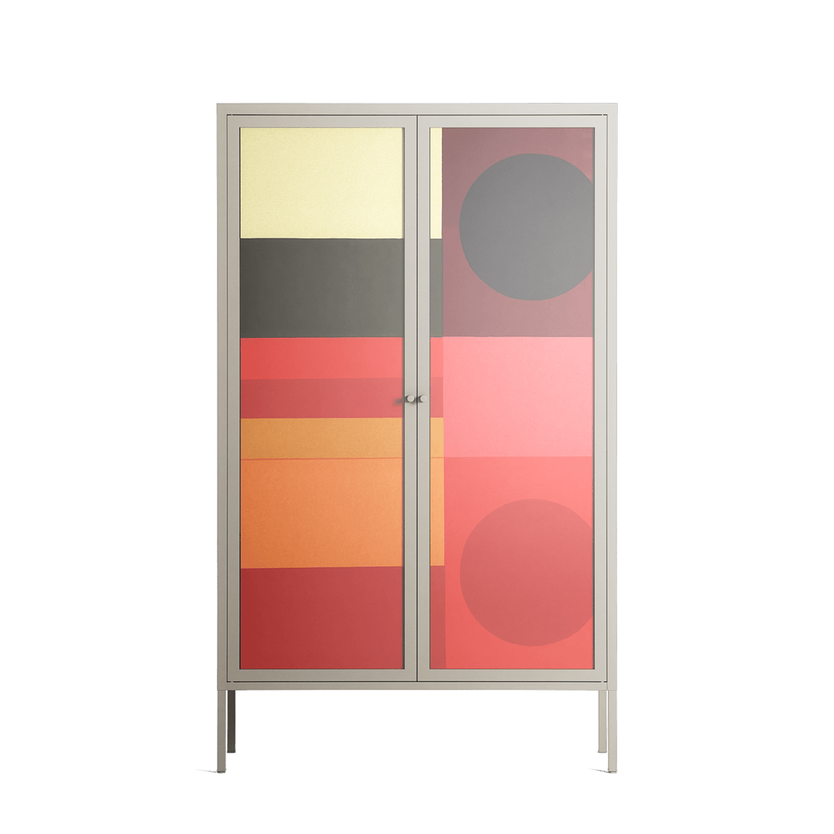 Turnstile - Cabinet - Rikki Hewitt - Pebble - Overlay Glass