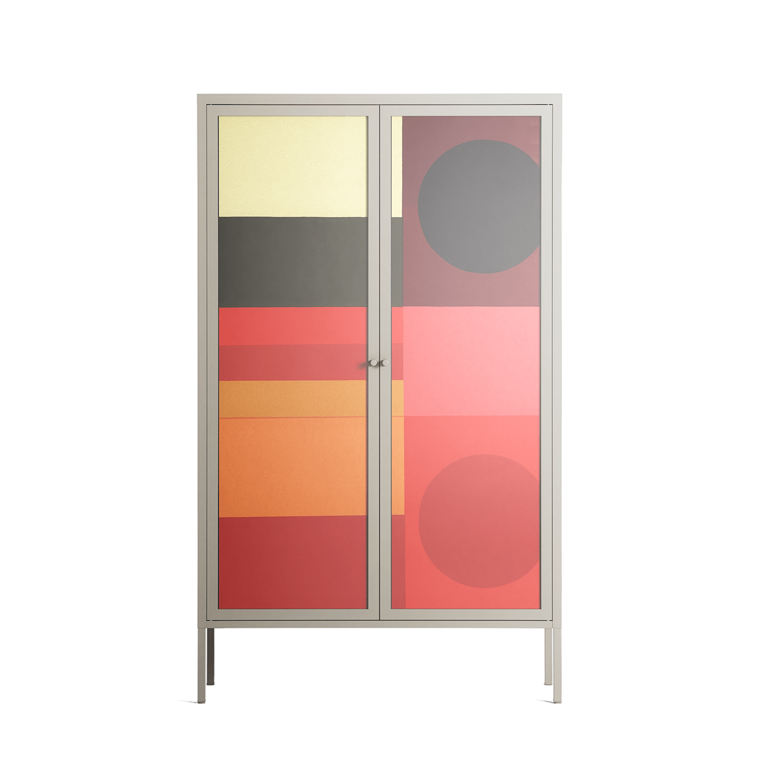 Turnstile - Cabinet - Rikki Hewitt - Pebble - Overlay Glass
