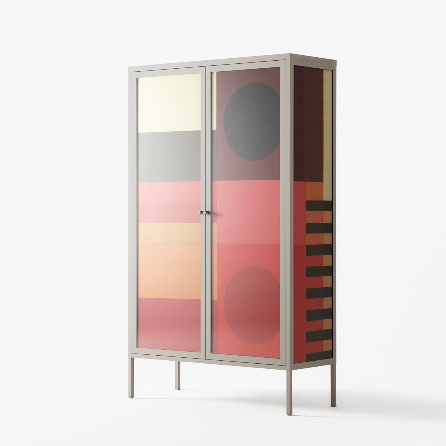 Turnstile - Cabinet - Rikki Hewitt - Pebble - Overlay Glass