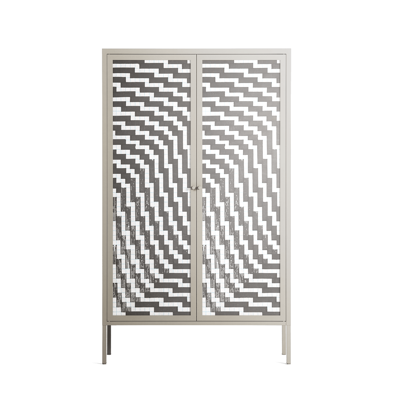 Wave In Wave - Cabinet - Guido De Boer - Pebble - Overlay Glass