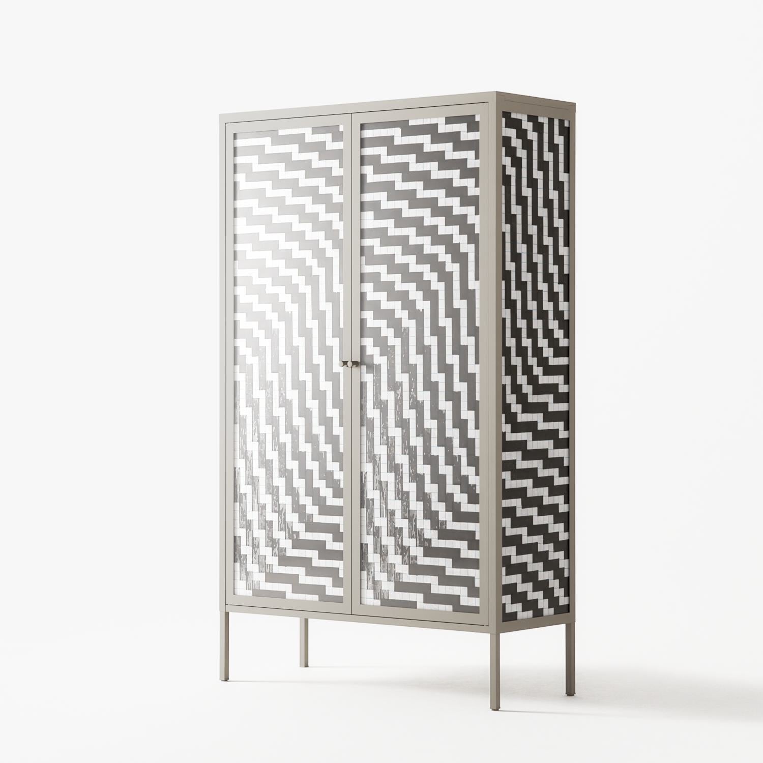 Wave In Wave - Cabinet - Guido De Boer - Pebble - Overlay Glass