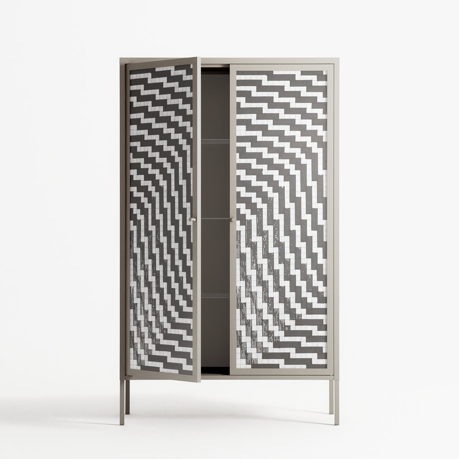 Wave In Wave - Cabinet - Guido De Boer - Pebble - Overlay Glass