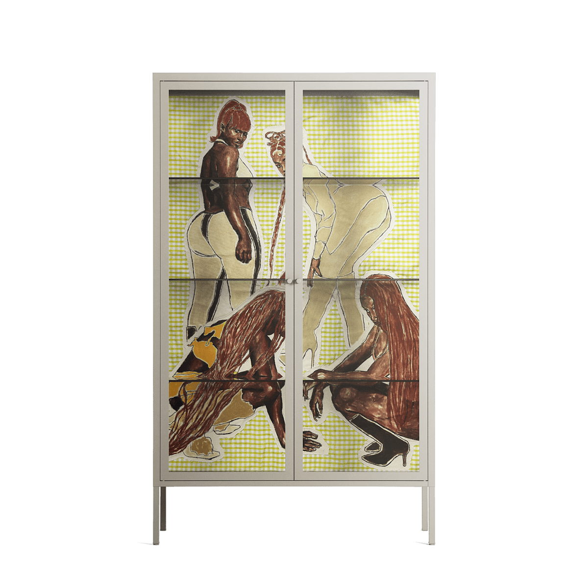 Can You Face It - Cabinet - Sophie Goudman-Peachey - Pebble - Clear glass