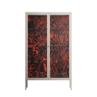 Wottosque Red - Cabinet - Craig Watkins - Pebble - Clear glass