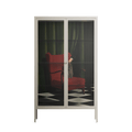 The Man Behind The Curtain - Cabinet - Kristin Eriksson - Pebble - Clear glass