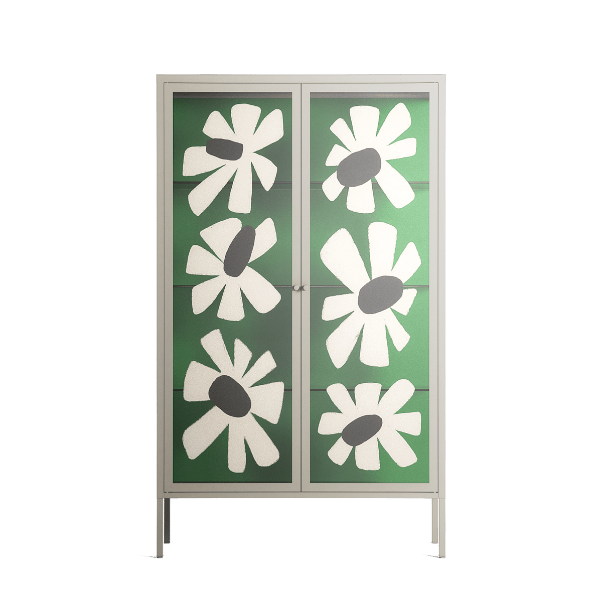 No Stress - Cabinet - Magdalena Marchocka - Pebble - Overlay Glass