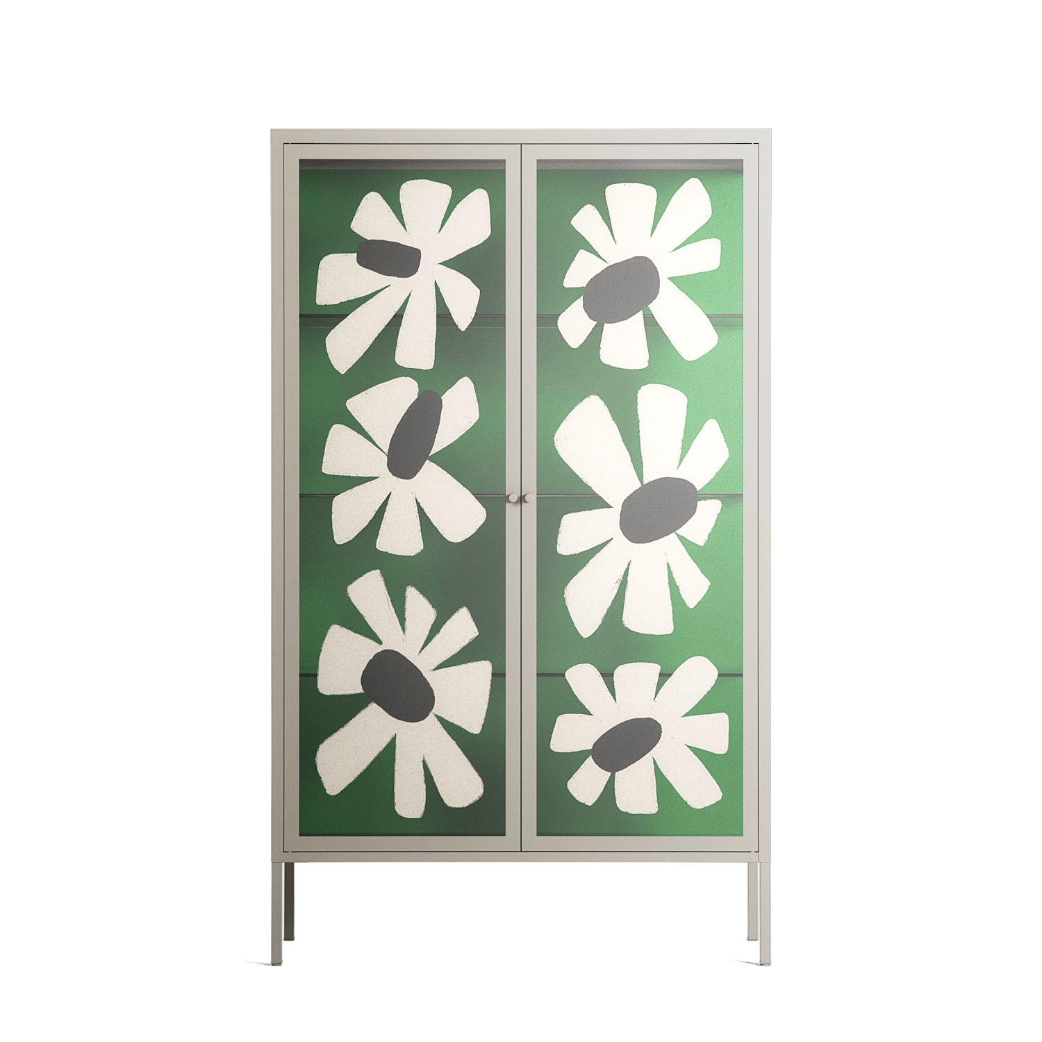 No Stress - Cabinet - Magdalena Marchocka - Pebble - Overlay Glass
