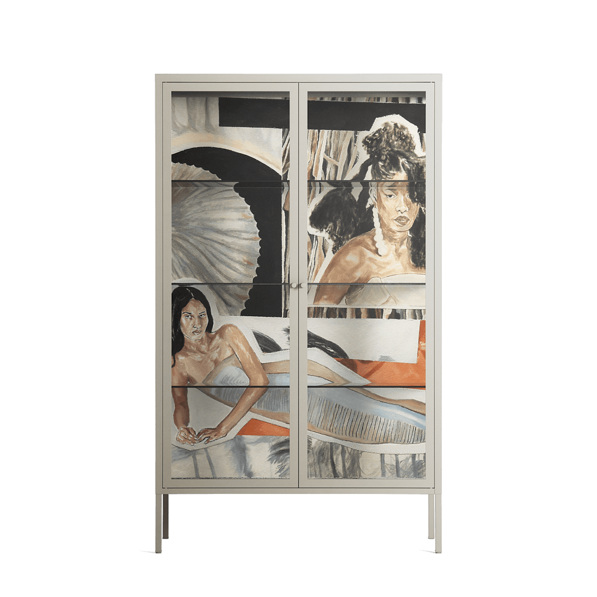 Sweet Far Away - Cabinet - Sophie Goudman-Peachey - Pebble - Clear glass