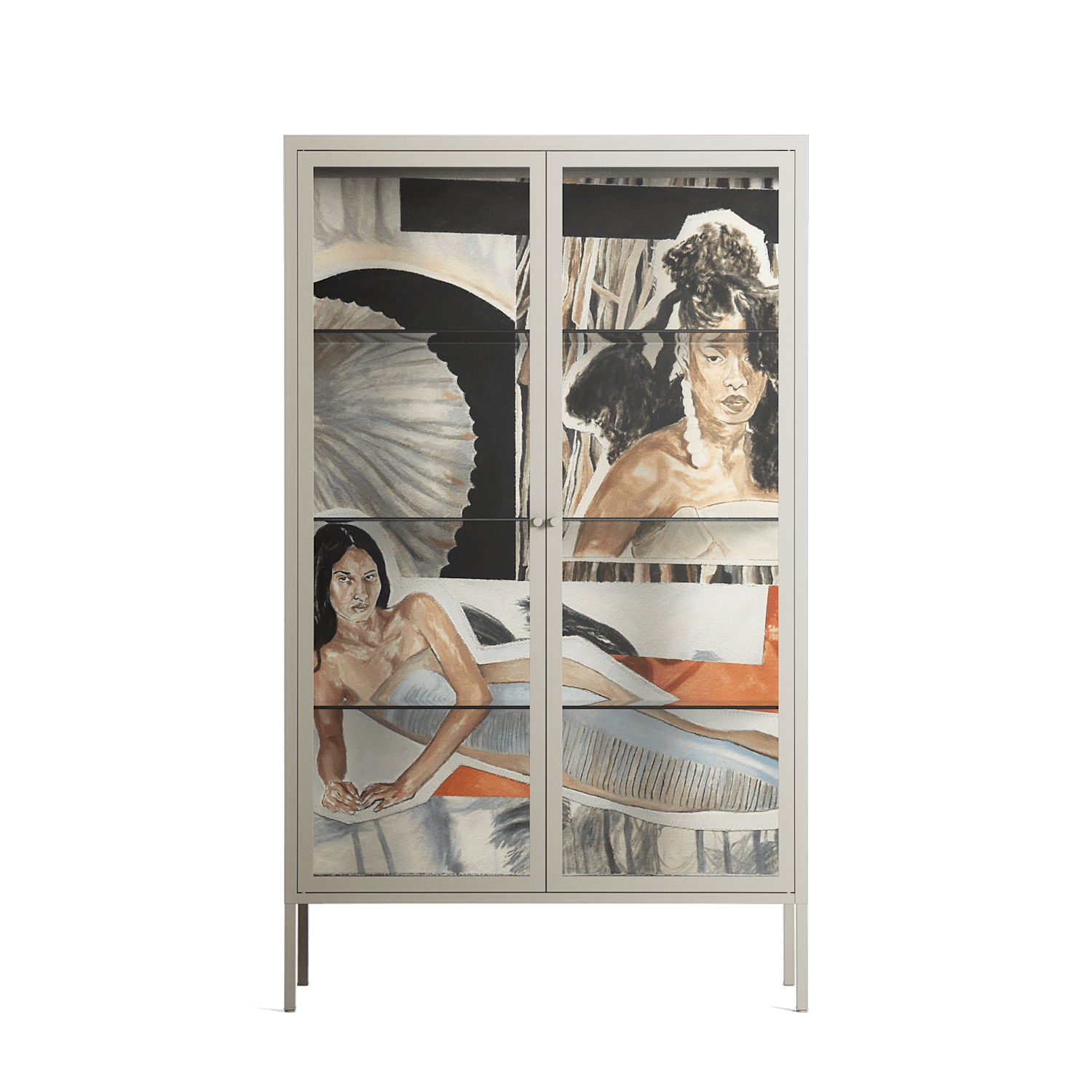 Sweet Far Away - Cabinet - Sophie Goudman-Peachey - Pebble - Clear glass
