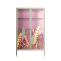 Abstract Flower Garden - Cabinet - Raissa Oltmanns - Pebble - Overlay Glass