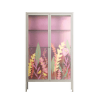 Abstract Flower Garden - Cabinet - Raissa Oltmanns - Pebble - Overlay Glass