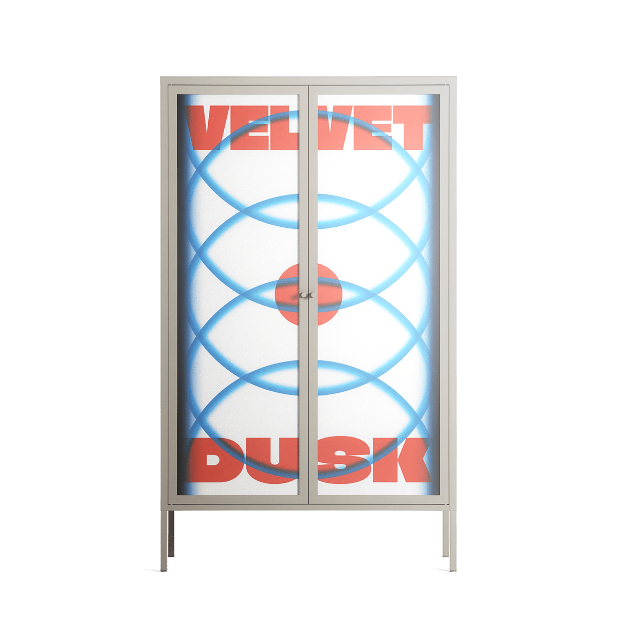Velvet Dusk - Cabinet - Oluwaseyi Samuel Adebayo - Pebble - Overlay Glass