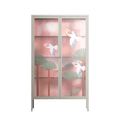 Abstract Cranes And Palms - Cabinet - Raissa Oltmanns - Pebble - Overlay Glass