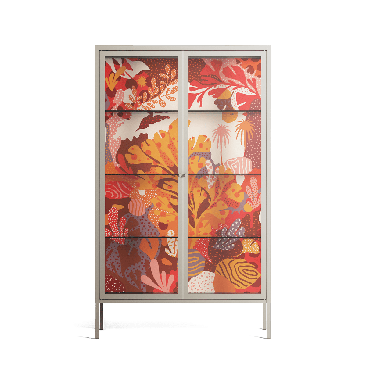 A Bridge Across Time - Cabinet - Nick Liefhebber - Pebble - Clear glass