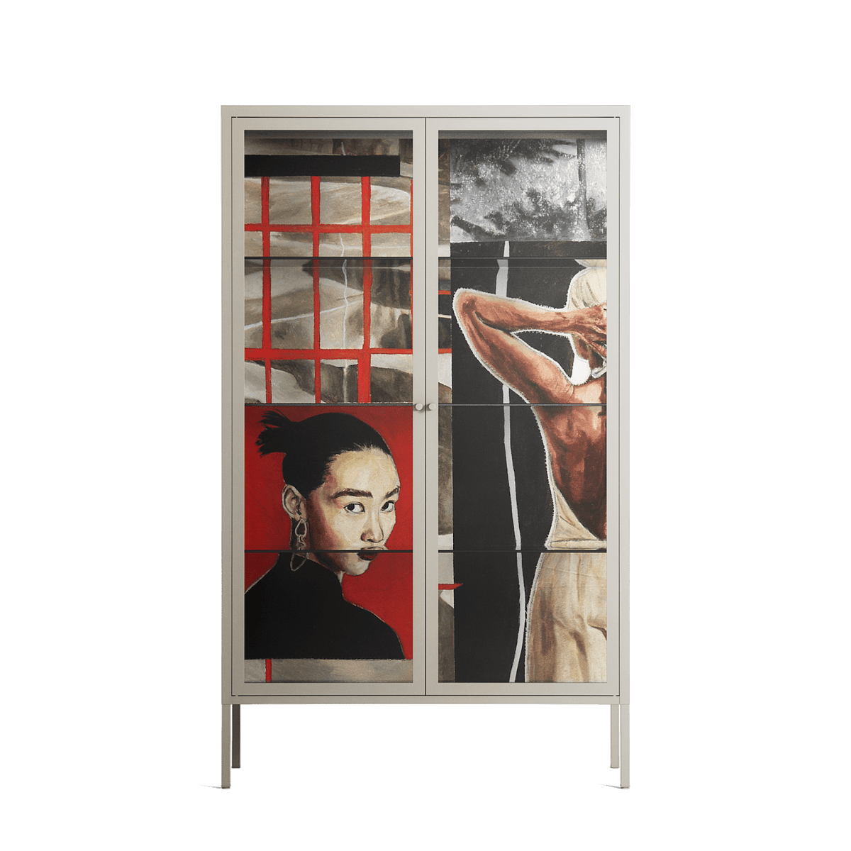 Where We Belong - Cabinet - Sophie Goudman-Peachey - Pebble - Clear glass
