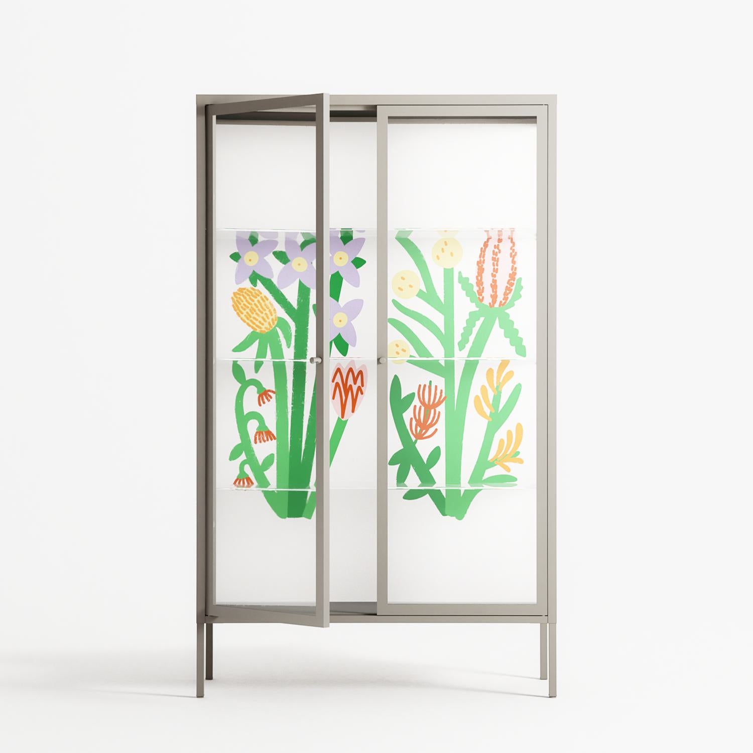 Bouquets - Cabinet - Lydia Greaves - Pebble - Clear glass