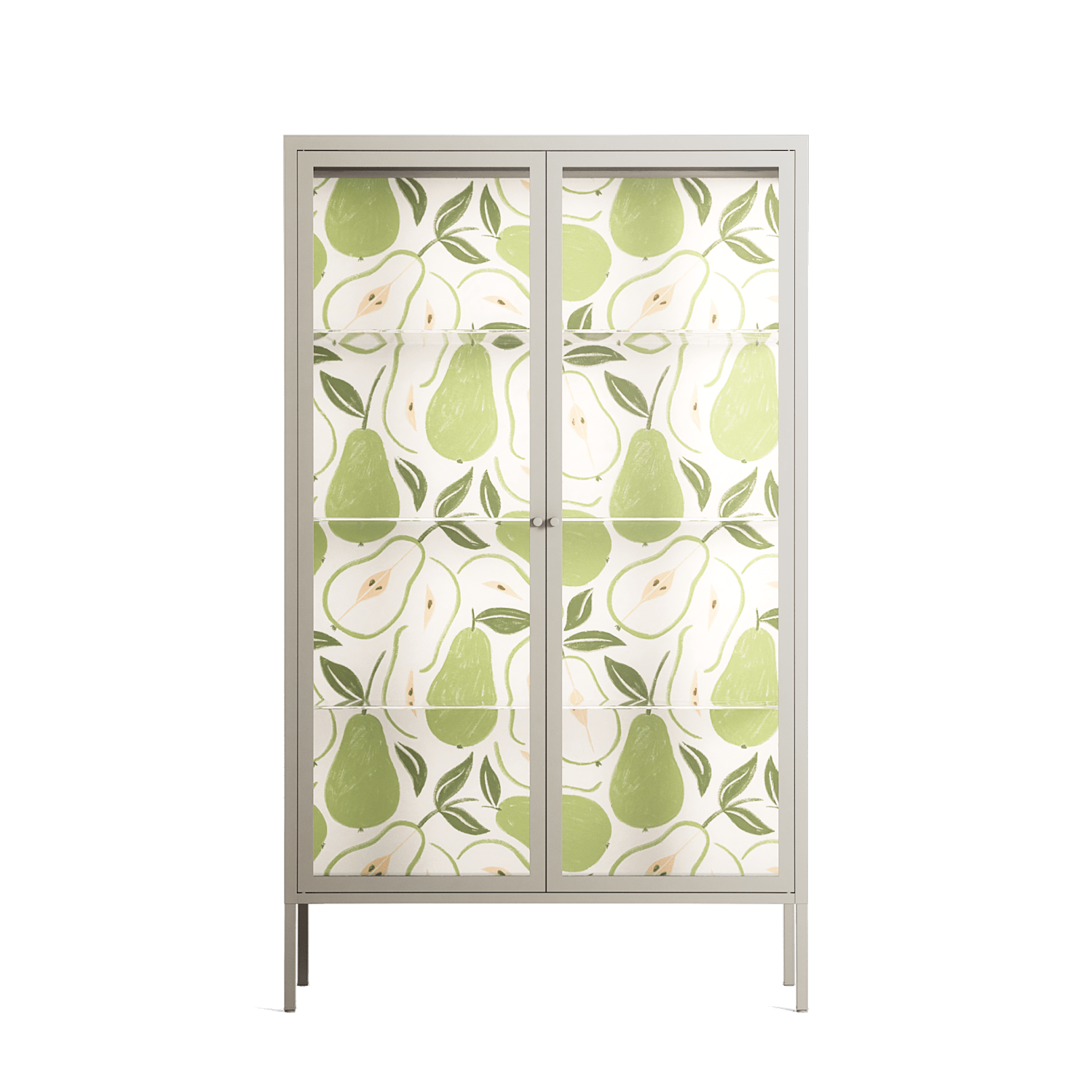 Pears - Cabinet - Lydia Greaves - Pebble - Clear glass