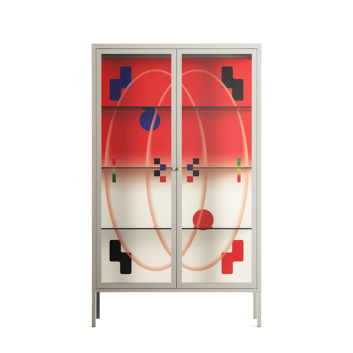 Parallel Mirage - Cabinet - Oluwasheyi Adebayo - Pebble - Clear glass