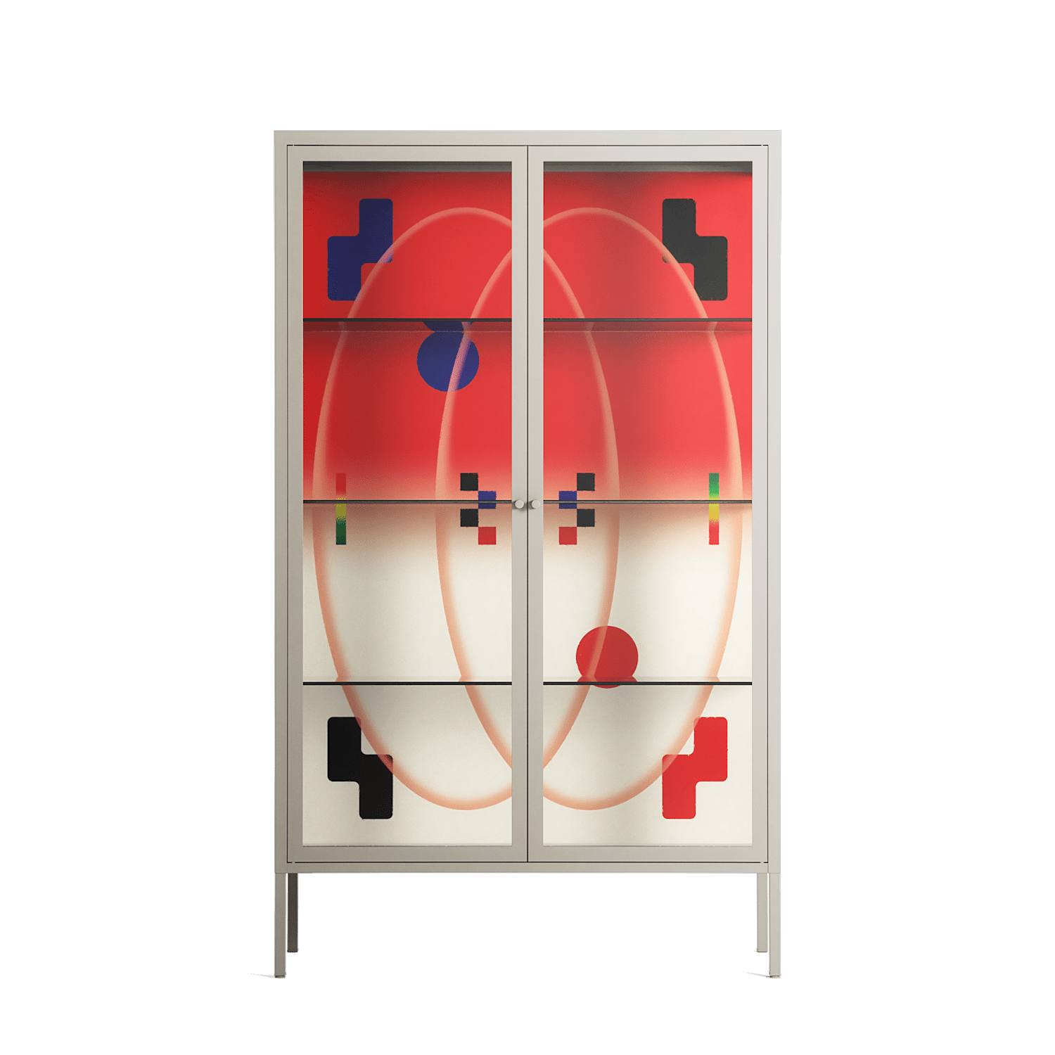 Parallel Mirage - Cabinet - Oluwasheyi Adebayo - Pebble - Clear glass