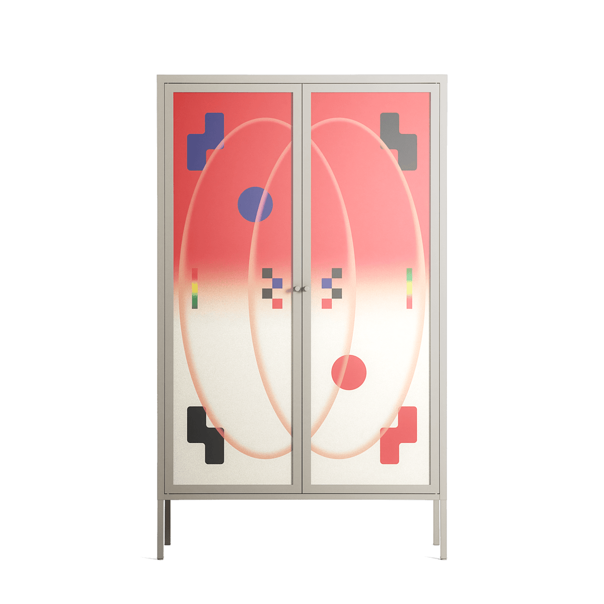 Parallel Mirage - Cabinet - Oluwaseyi Samuel Adebayo  - Pebble - Overlay Glass