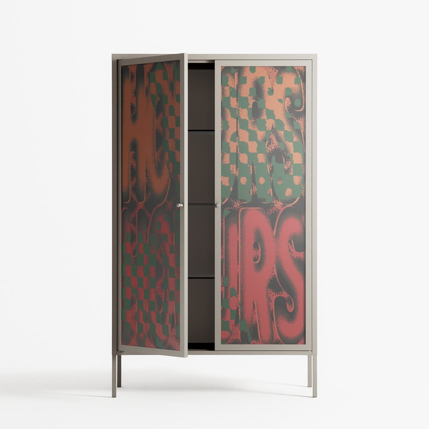 Hours - Cabinet - Oluwaseyi Samuel Adebayo - Pebble - Overlay Glass