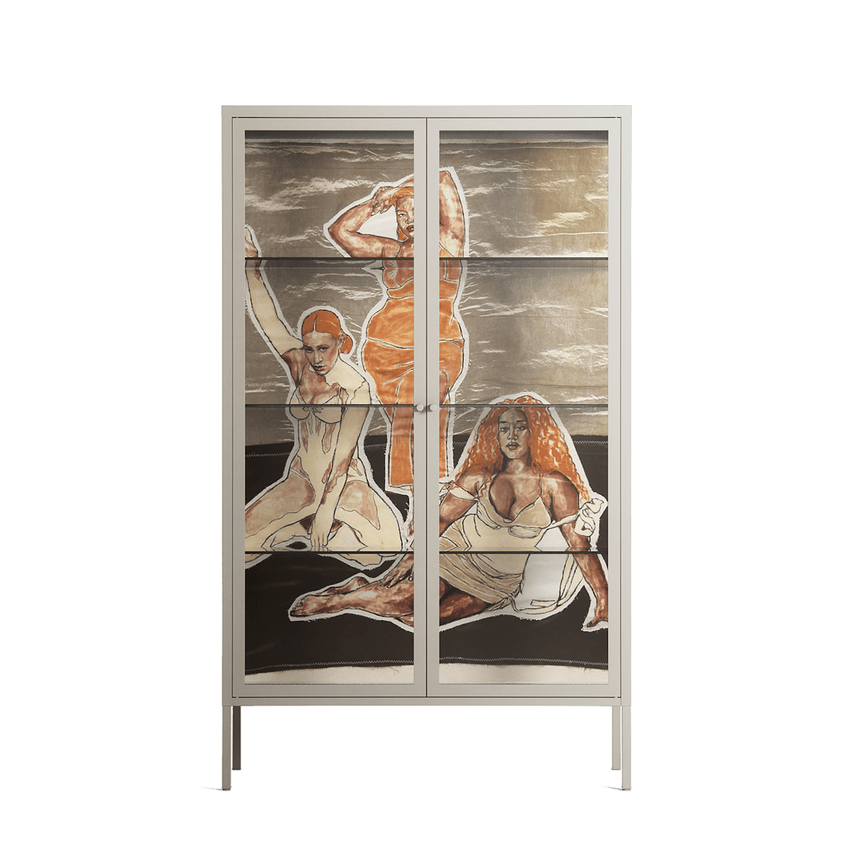 We Are Who We Are - Cabinet - Sophie Goudman-Peachey - Pebble - Clear glass