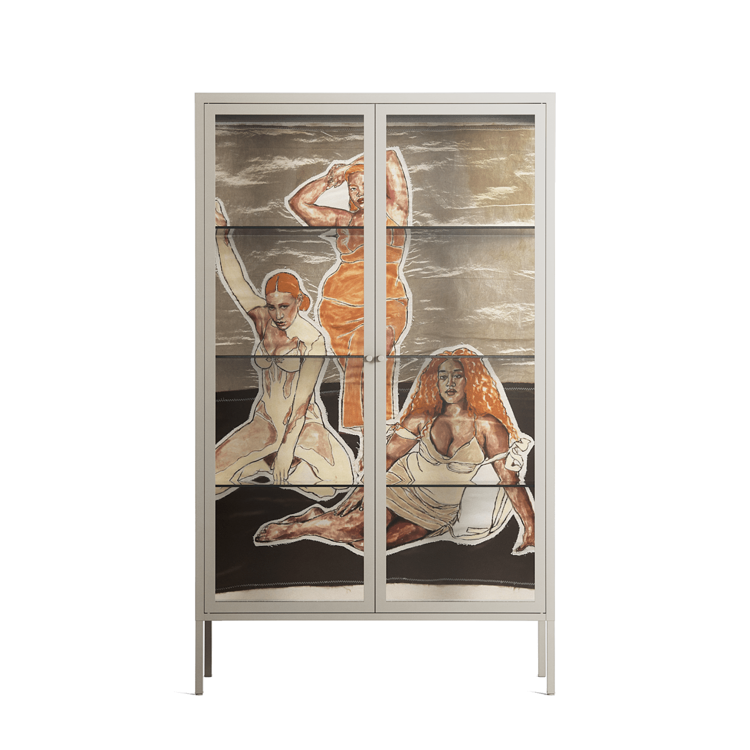 We Are Who We Are - Cabinet - Sophie Goudman-Peachey - Pebble - Clear glass